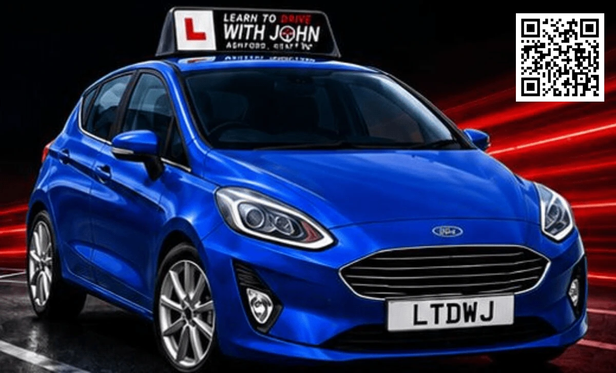 Learn To Drive With John blue tuition car